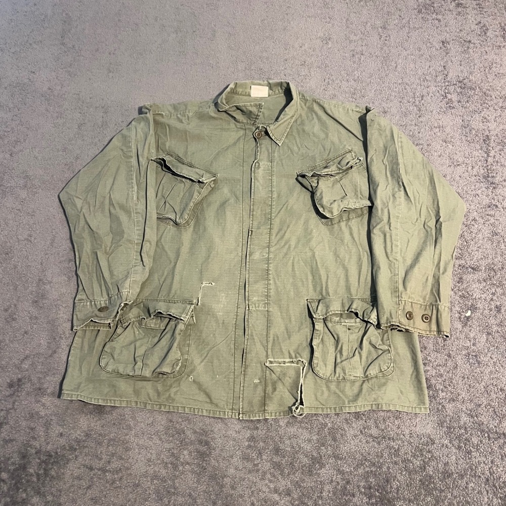 Rothco Ultra Force BDU Field Jacket Mens XXL Regular Olive Green Cotton Ripstop
